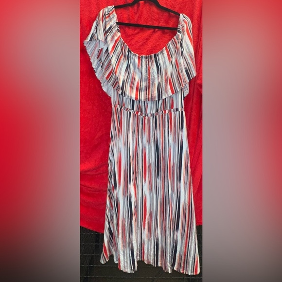 Sofia Jeans by Sofia Vergara Striped Button-Down Dress - 2X - Picture 4 of 4